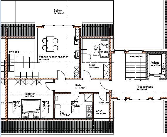 Etagenwohnung Westoverledingen - 3 Zimmer, 87 m&sup2;, 800&euro; | Angebot:26334691