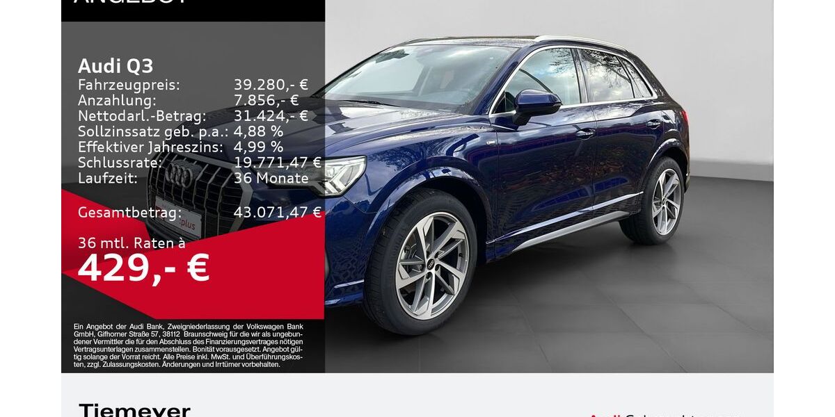 Audi Q3 3.738 km 38.860 &euro; Lüdenscheid 58511