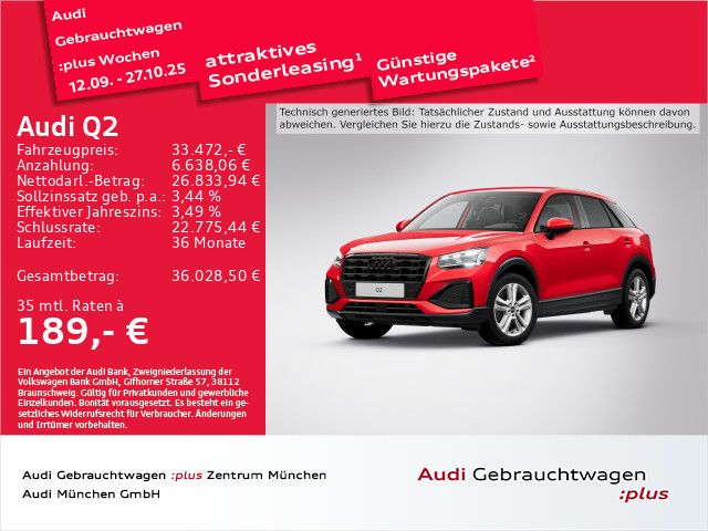 Audi Q2 9.351 km 33.472 € Eching 85386