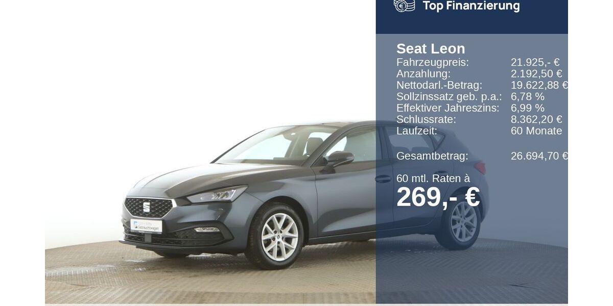 Seat Leon 53.706 km 21.925 &euro; Jesteburg 21266