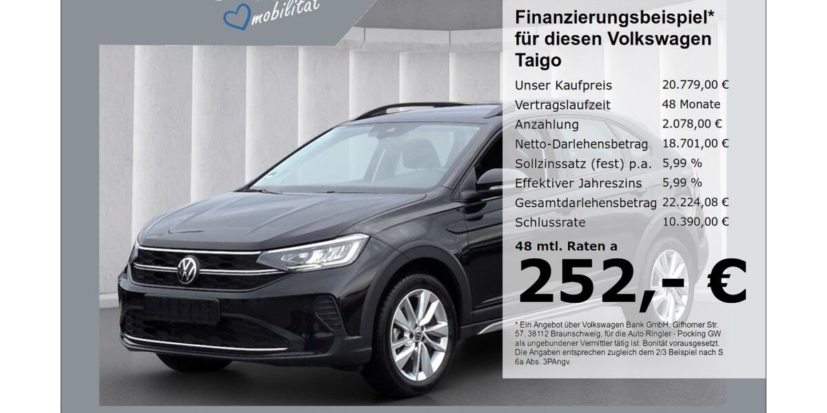 VW Taigo 9.269 km 20.779 &euro; Pocking 94060