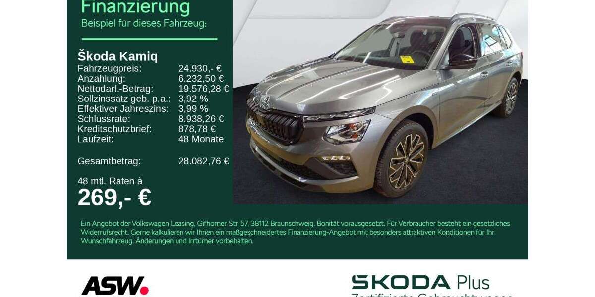 Skoda Kamiq 18.300 km 24.930 &euro; Weinsberg 74189