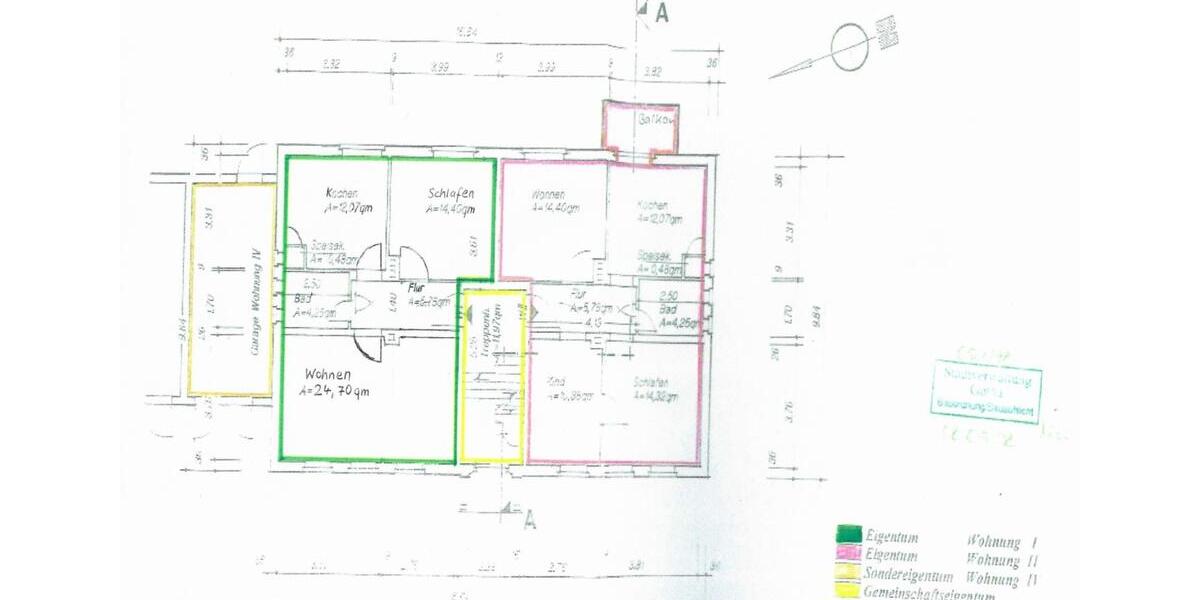 Erdgeschoßwohnung Gotha - 2 Zimmer, 62 m&sup2;, 89.000&euro; | Angebot:25316544