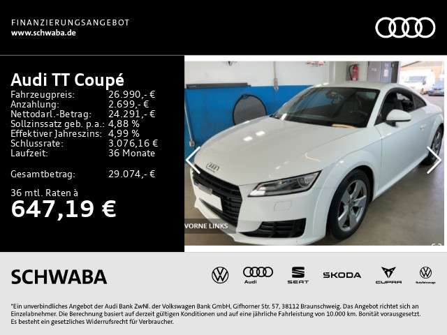 Audi TT 37.700 km 26.990 &euro; Gersthofen 86368