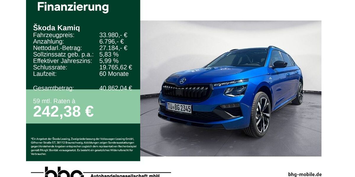 Skoda Kamiq 1.033 km 33.980 &euro; Tübingen 72072