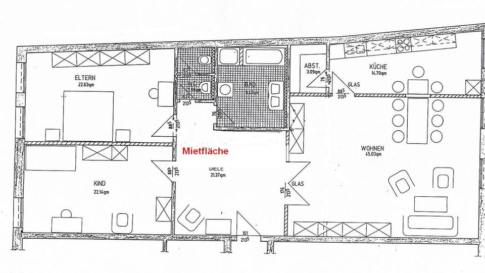 Etagenwohnung Hof Christiansreuth - 3 Zimmer, 147 m&sup2;, 810&euro; | Angebot:26506530