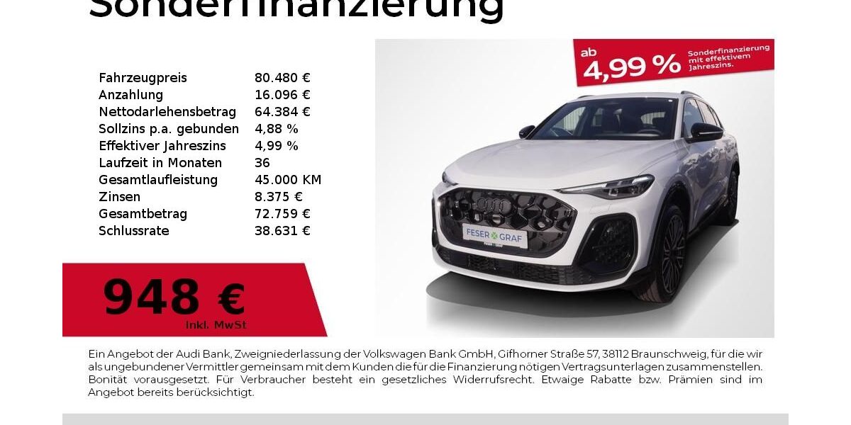 Audi Q5 4.900 km 80.480 &euro; Fürth 90763