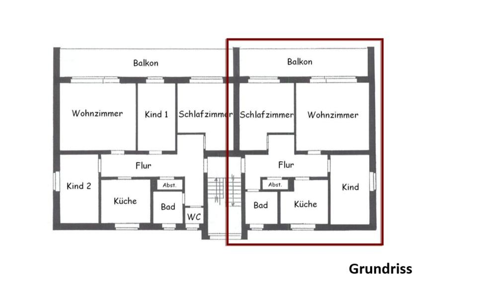 Etagenwohnung Stemwede - 3 Zimmer, 80 m&sup2;, 700&euro; | Angebot:25367042