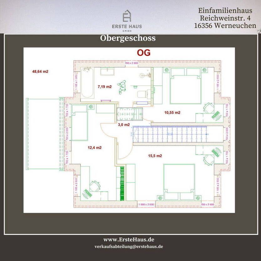 Neubau-Einfamilienhaus, 123 m², 4 SchlafZimmer, 2 Bäder, Terrasse, A+, provisionsfrei