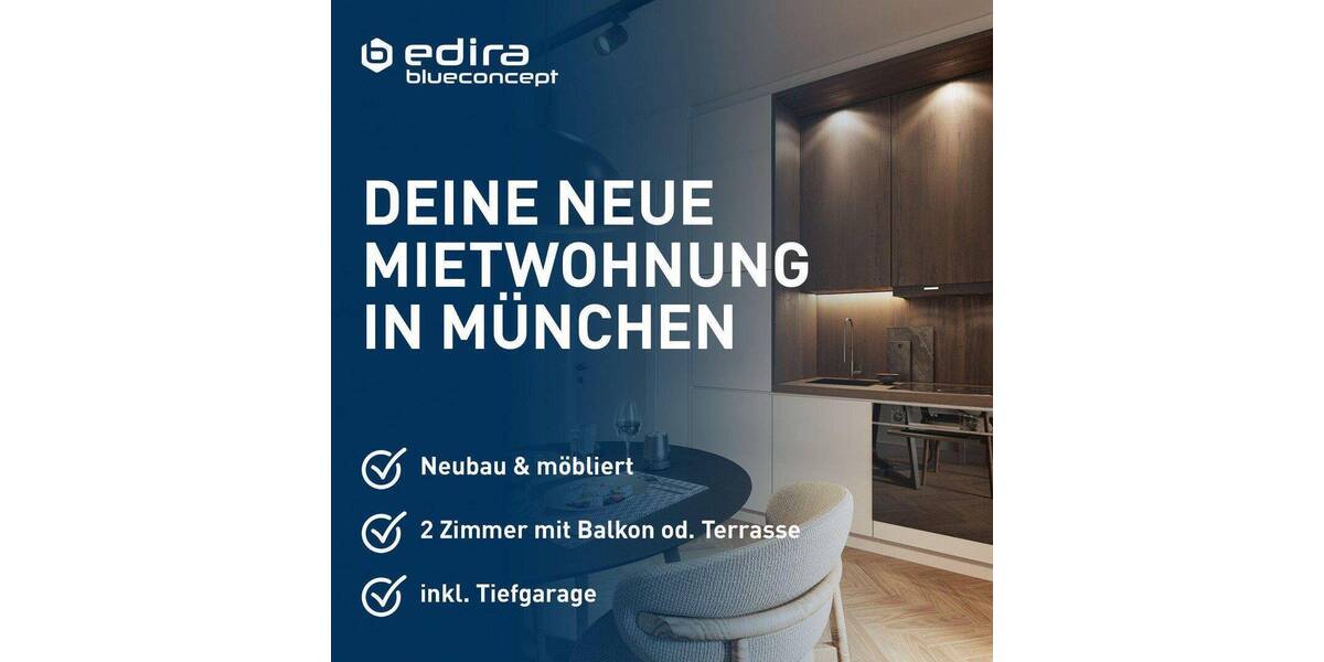 Etagenwohnung München Obergiesing - 2 Zimmer, 33 m&sup2;, 1.250&euro; | Angebot:26867322