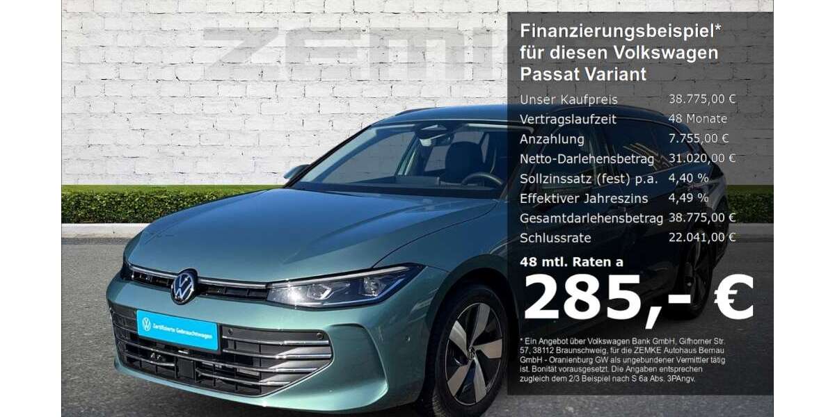 VW Passat Variant 7.700 km 38.775 &euro; Oranienburg 16515