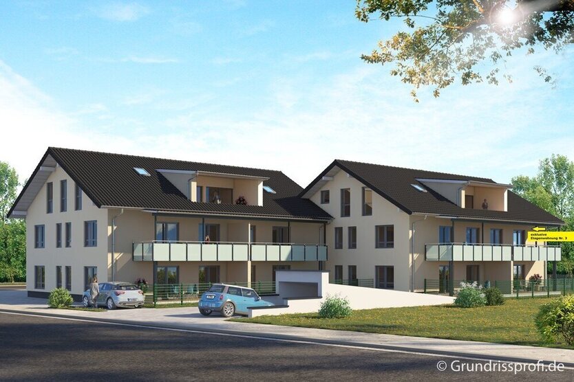 Barrierefreie, exklusive Neubau - Etagenwohnung (Whg 3) mit Wohlfühlcharakter in Ampfing