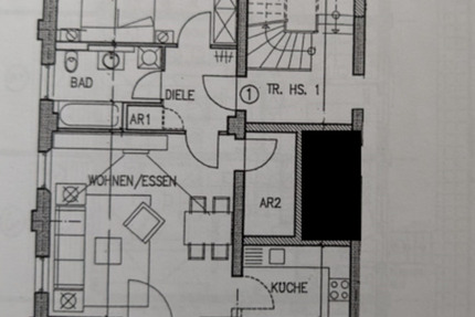 Helle 2-Zimmer Wohnung mit Terrasse und Garten in Fürth-Südstadt 2 zimmer