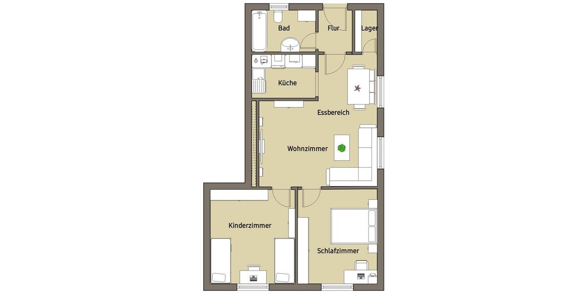 Kernsanierte 3 Zimmerwohnung - Vollwärmeschutz und Wärmepumpe 3 zimmer