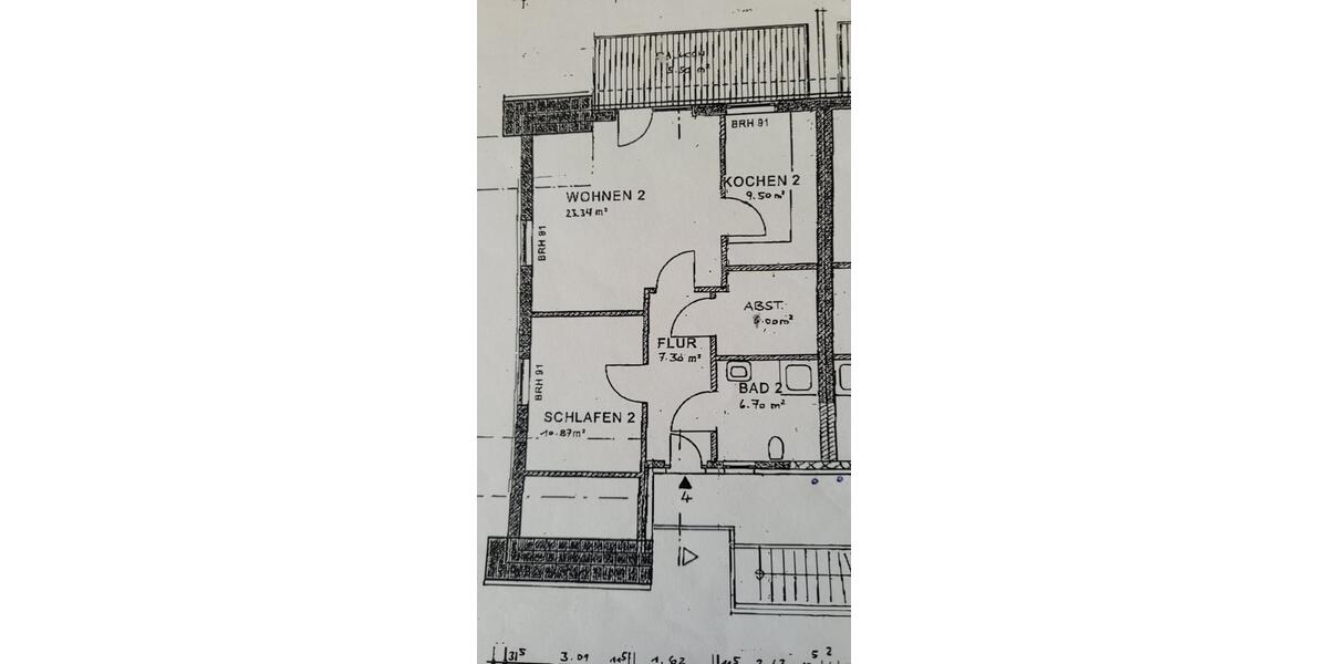 Etagenwohnung Bad Essen - 3 Zimmer, 69 m&sup2;, 650&euro; | Angebot:25505781