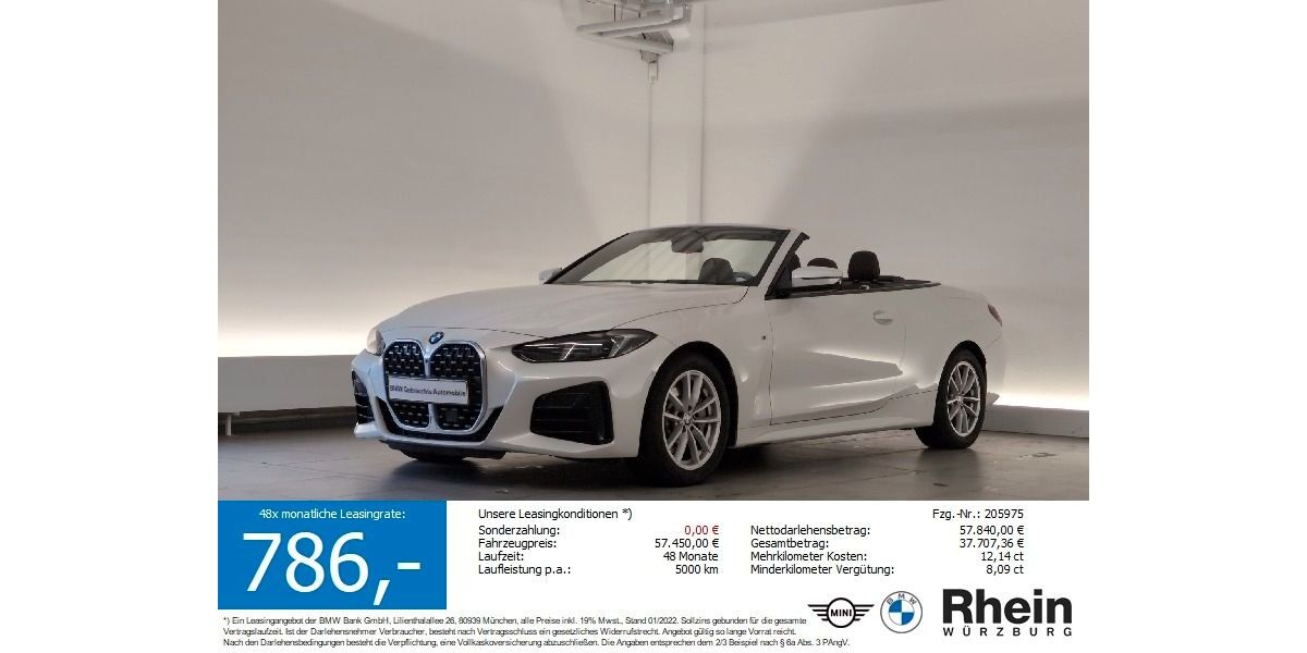 BMW 430 28.566 km 53.970 &euro; Würzburg 97076