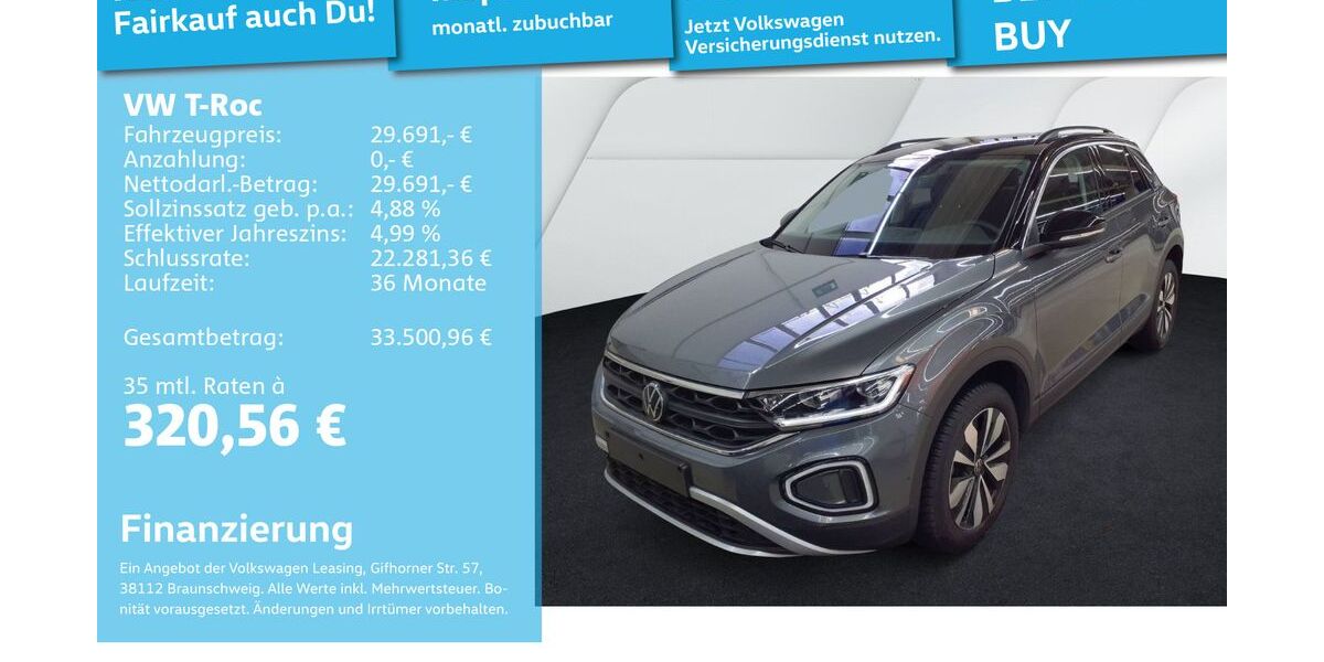 VW T-Roc 21.298 km 28.992 &euro; Mannheim 68309