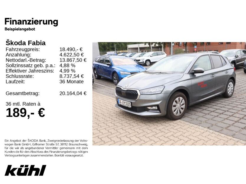 Skoda Fabia 8.500 km 18.290 € Gifhorn 38518