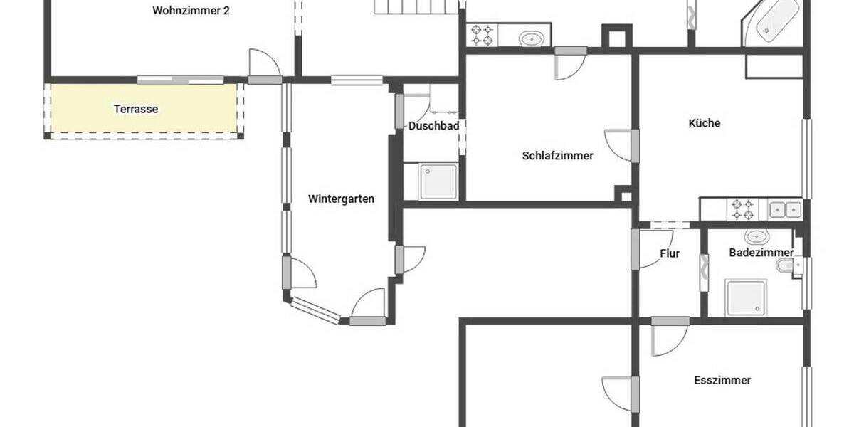 Etagenwohnung Gernsheim - 5 Zimmer, 110 m&sup2;, 320.000&euro; | Angebot:26879691
