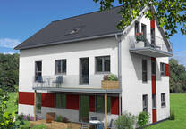 Geplantes 4-Familienhaus