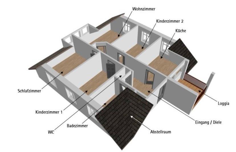Dachgeschoßwohnung Maulburg - 4 Zimmer, 100 m&sup2;, 435.000&euro; | Angebot:26817828