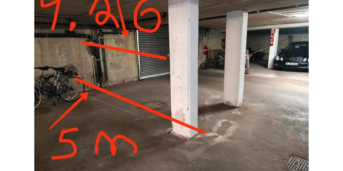 Parkplatz Tiefgarage zimmer