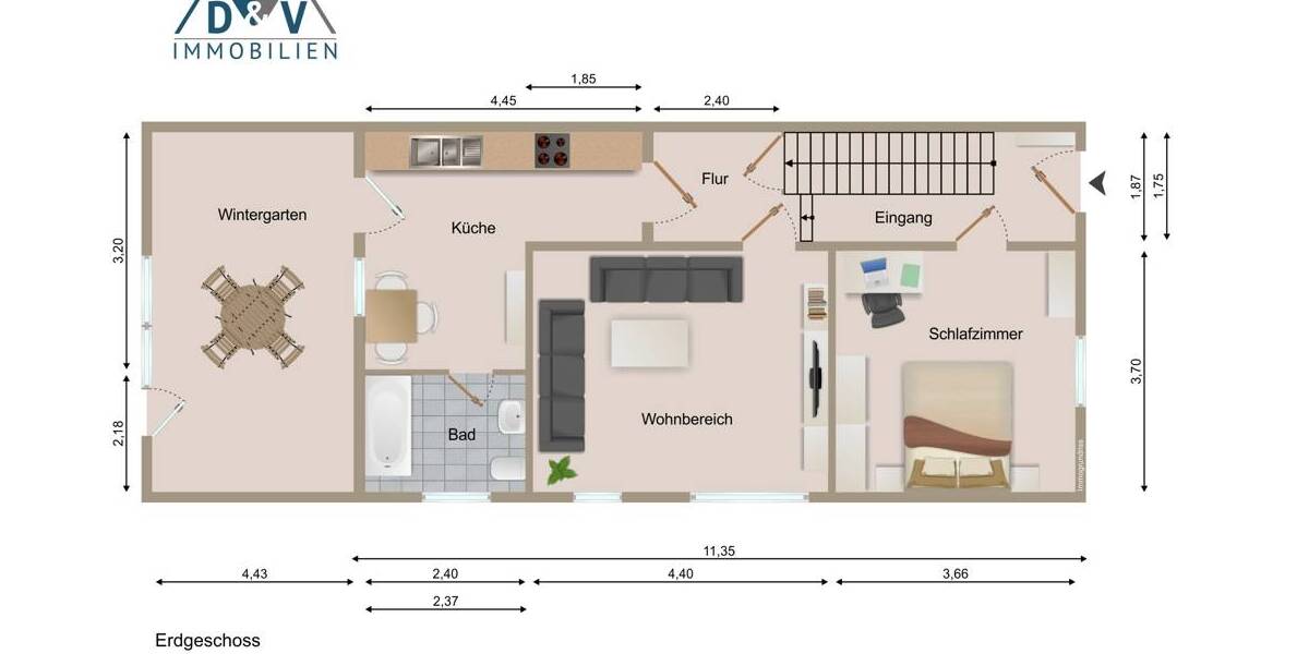 Doppelhaushälfte Lunden - 3 Zimmer, 80 m&sup2;, 139.000&euro; | Angebot:26258710
