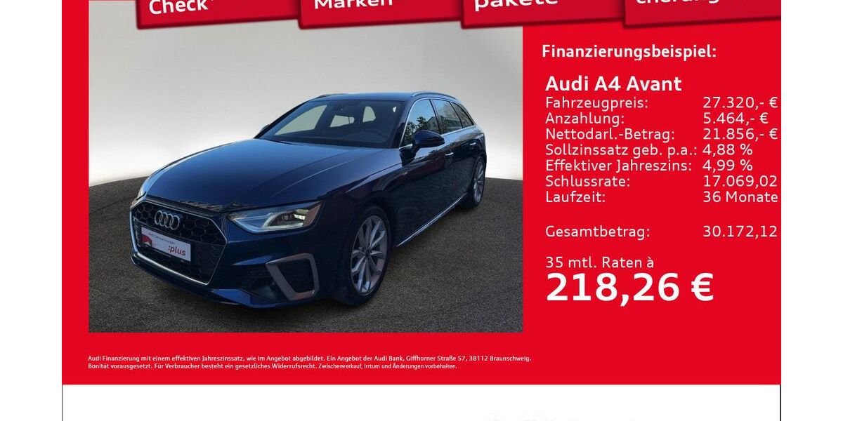 Audi A4 35.282 km 25.860 &euro; Hamburg 22419