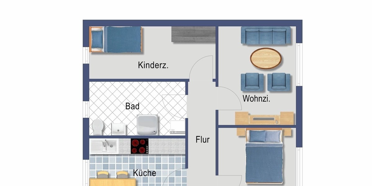 Vermietete 3-Zimmer-Wohnung im 2. Obergeschoss in schöner Lage! Für Kapitalanleger! - Etagenwohnung Rossau Schönborn-Dreiwerden | Angebot:23145069