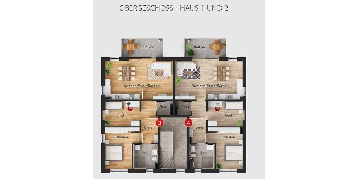 Etagenwohnung Schwandorf Dachelhofen - 3 Zimmer, 79 m&sup2;, 369.500&euro; | Angebot:25815620