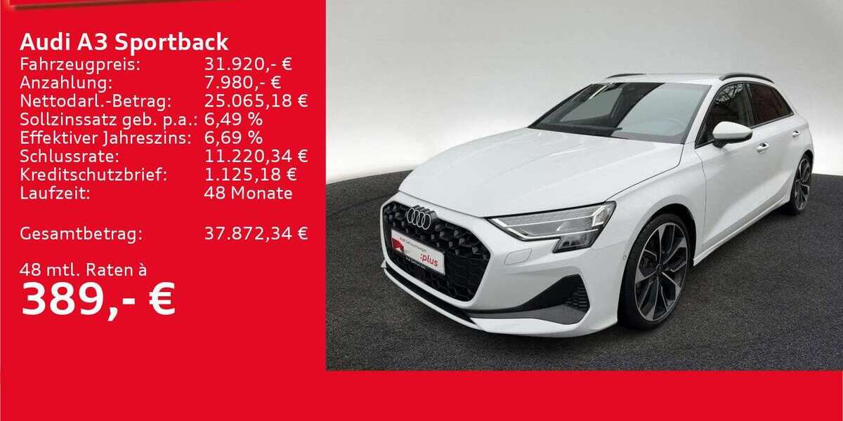 Audi A3 9.288 km 31.920 &euro; Ulm 89073