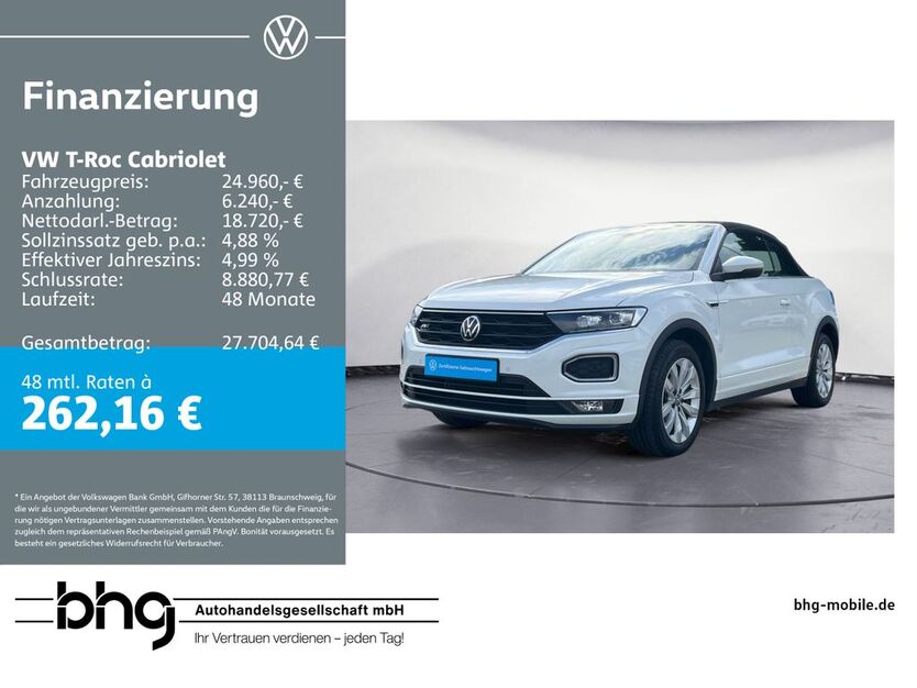 VW T-Roc 59.225 km 24.960 € Balingen 72336