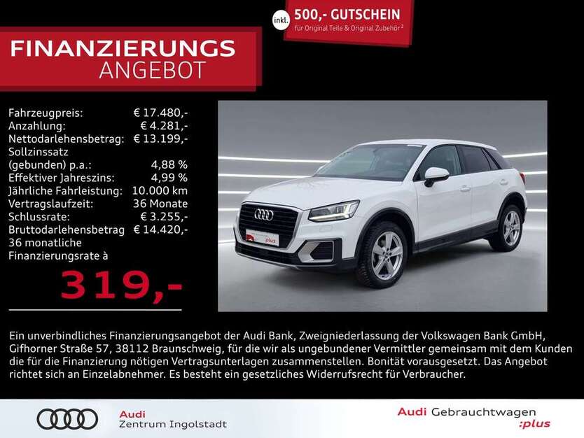 Audi Q2 48.600 km 17.480 € Ingolstadt 85057