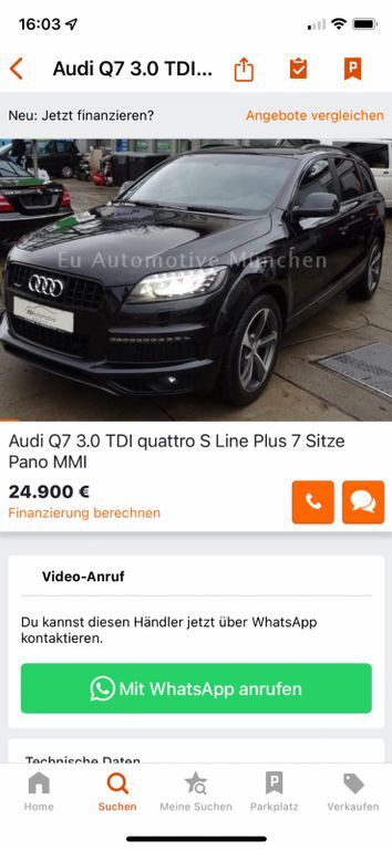 Audi Q7 182.000 km 20.400 € Hagen 58135