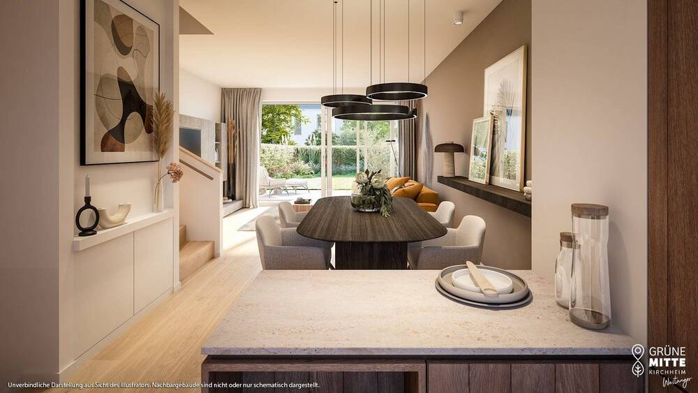 Real geteiltes 5-Zi-RMH: Masterbereich im DG, Terrasse, Balkon und direkter TG-Zugang 5 zimmer