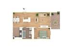 Etagenwohnung München Ramersdorf-Perlach - 2 Zimmer, 64 m&sup2;, 1.437&euro; | Angebot:26247619