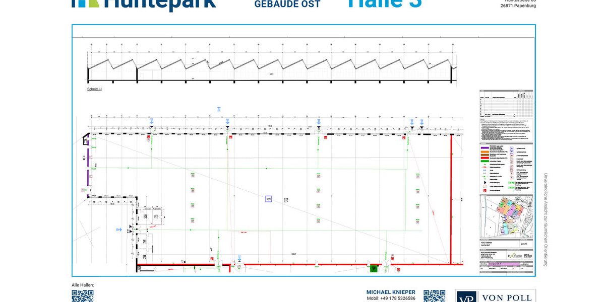 Hüntepark Halle 2A Ost: ca. 4.846 m² 3,5 m UKB LagerIndustrieGewerbe zimmer