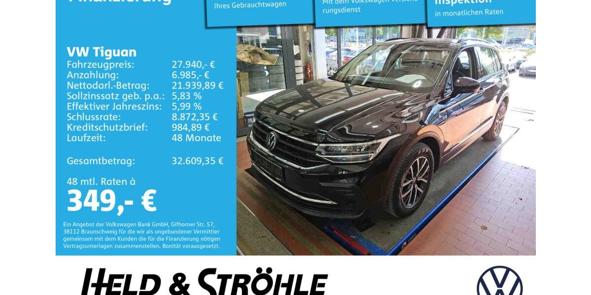 VW Tiguan 62.137 km 27.940 € Neu-Ulm 89231