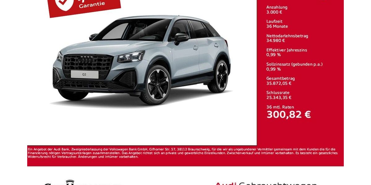 Audi Q2 8.029 km 37.980 &euro; Karlsruhe 76131