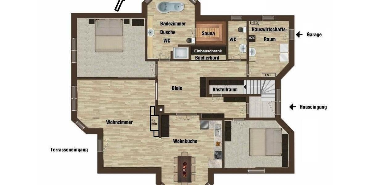 Erdgeschoßwohnung Garding - 3 Zimmer, 133 m&sup2;, 398.000&euro; | Angebot:27096242