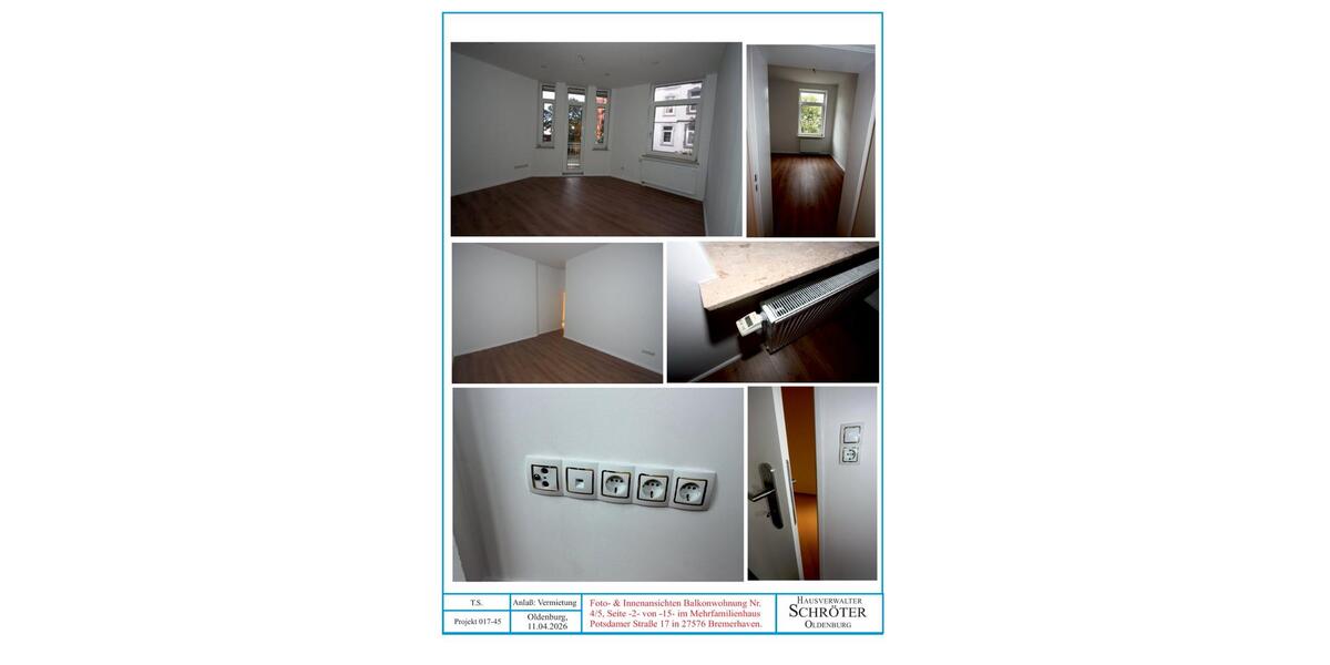 Etagenwohnung Bremerhaven - 5 Zimmer, 106 m&sup2;, 970&euro; | Angebot:26148722