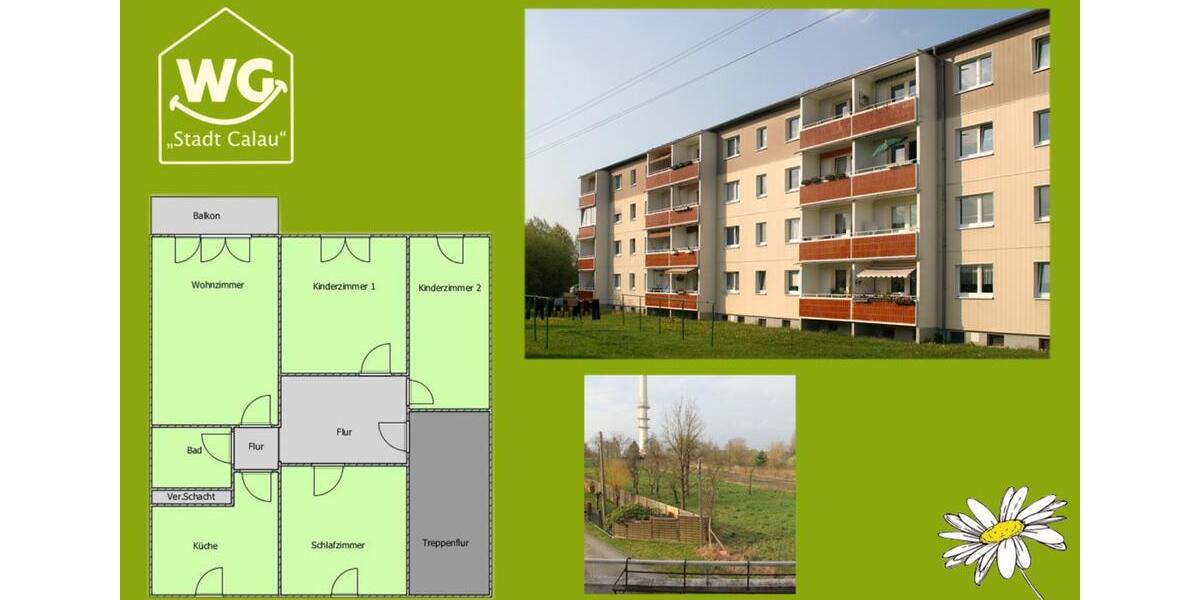 Etagenwohnung Calau - 4 Zimmer, 76 m&sup2;, 450&euro; | Angebot:24628836