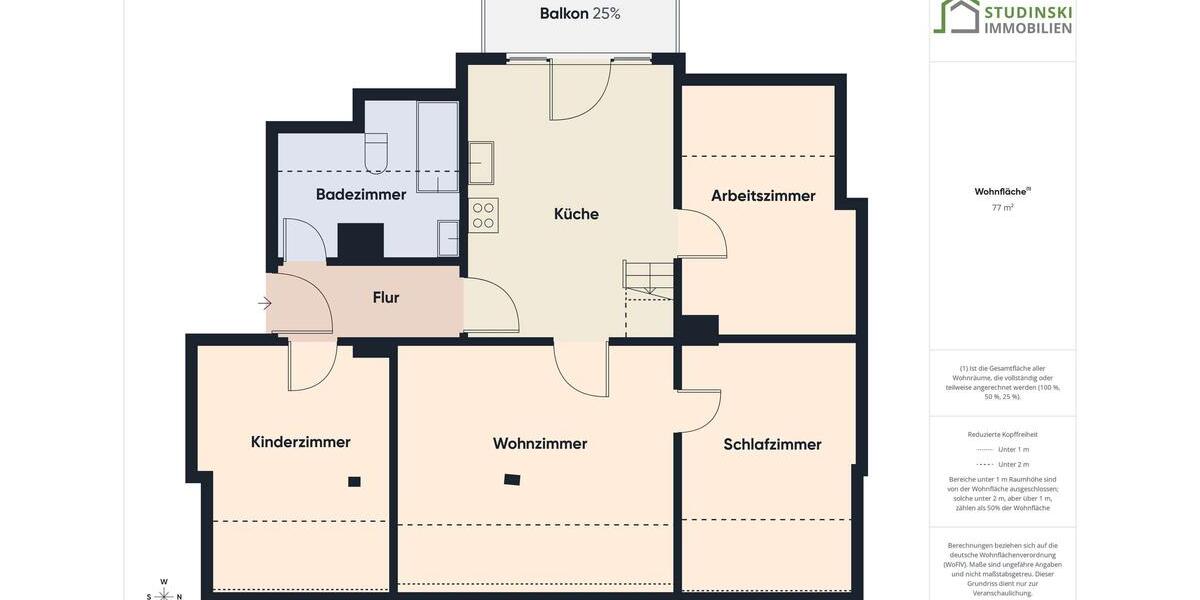 Dachgeschoßwohnung Auerbach/Vogtland Vogtland - 4 Zimmer, 77 m&sup2;, 499&euro; | Angebot:25263482