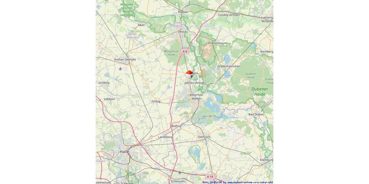 Etagenwohnung Raguhn-Jeßnitz Jeßnitz - 2 Zimmer, 75 m&sup2;, 755&euro; | Angebot:26194064