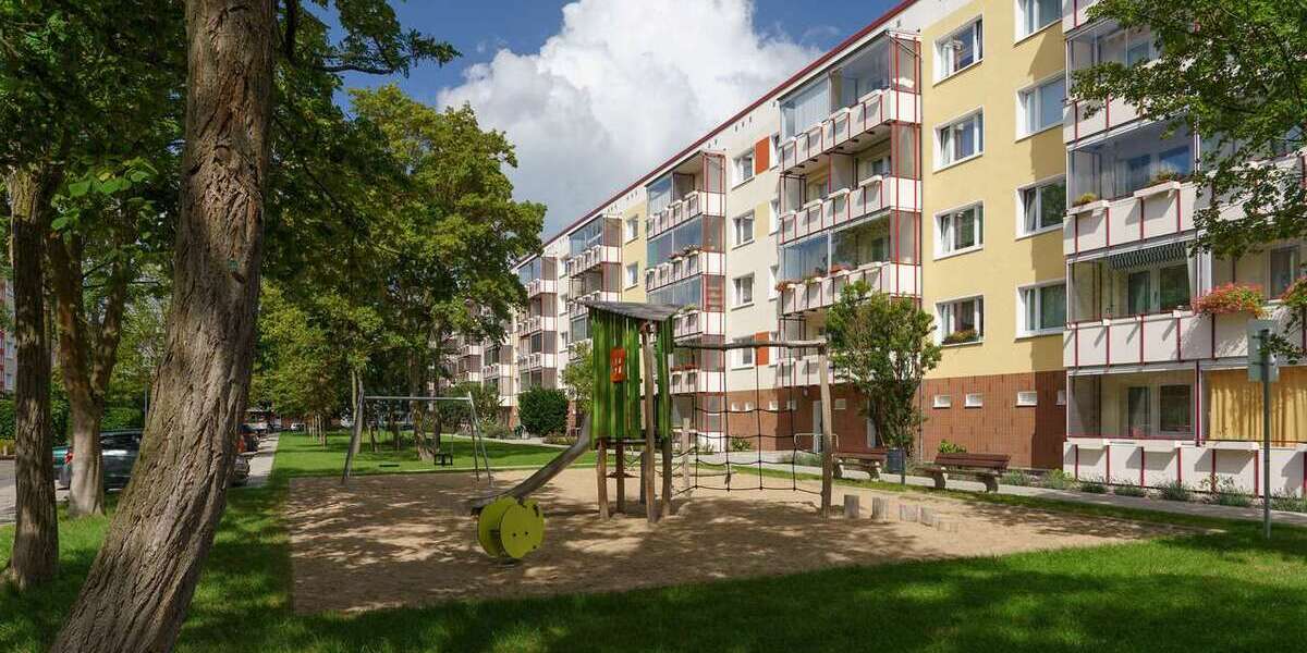 Etagenwohnung Rostock Lütten Klein - 3 Zimmer, 61 m&sup2;, 499&euro; | Angebot:25614479