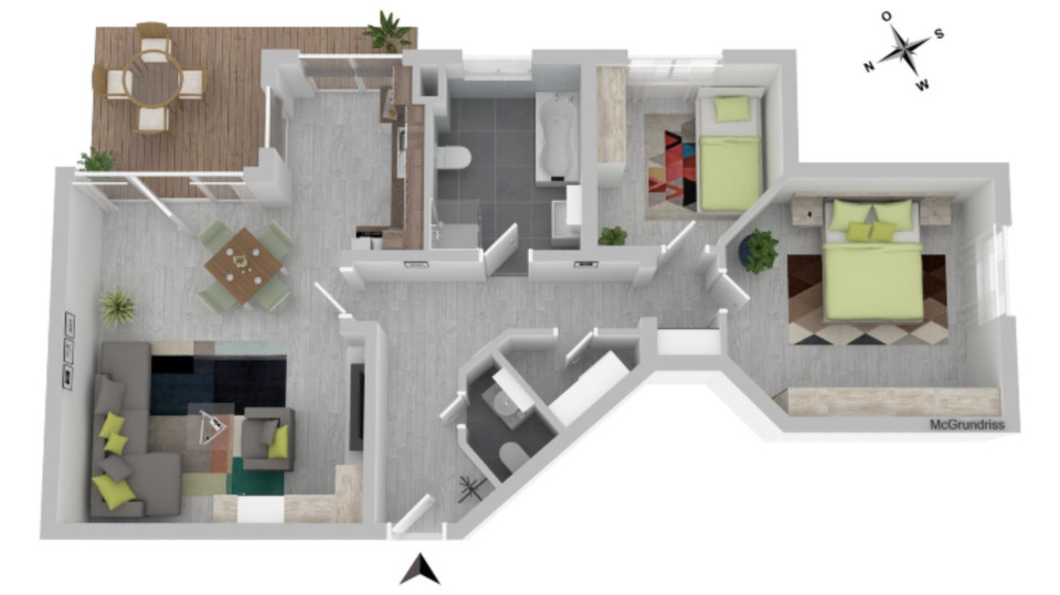 Etagenwohnung Sinsheim - 3 Zimmer, 78 m&sup2;, 235.000&euro; | Angebot:24508652