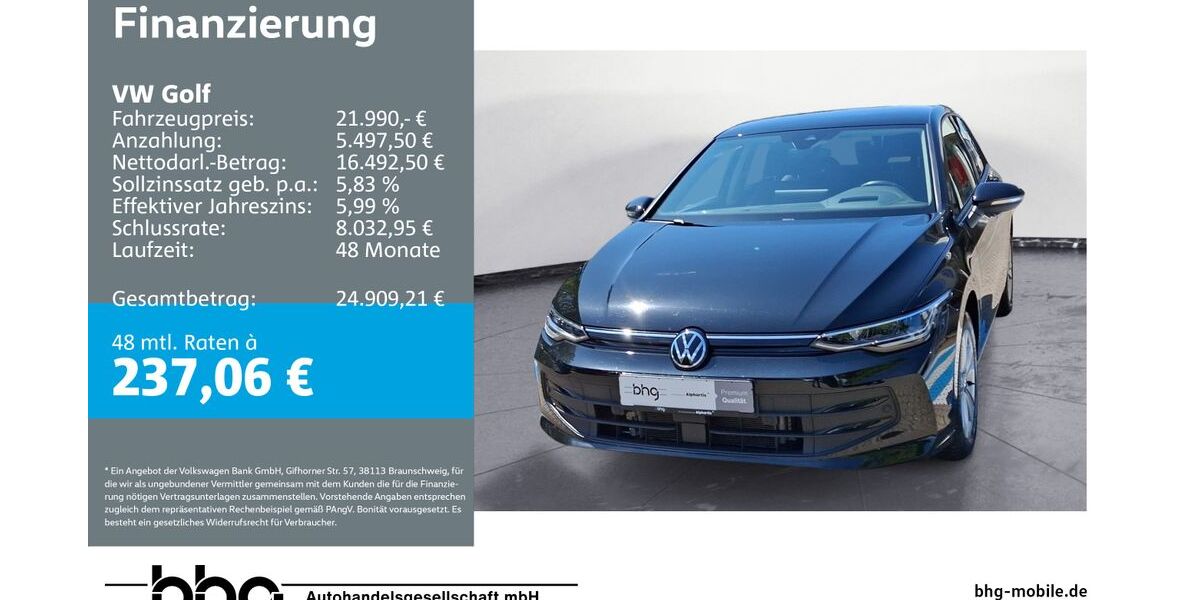 VW Golf 18.274 km 21.990 &euro; Freiburg 79115