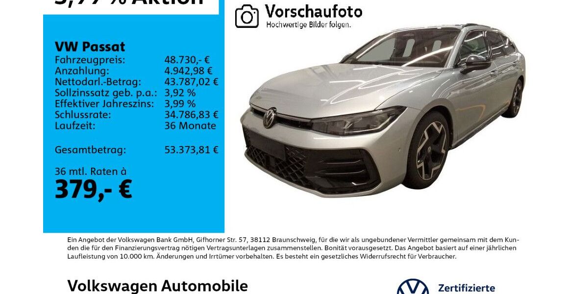 VW Passat 15.669 km 47.960 &euro; Leipzig 04178