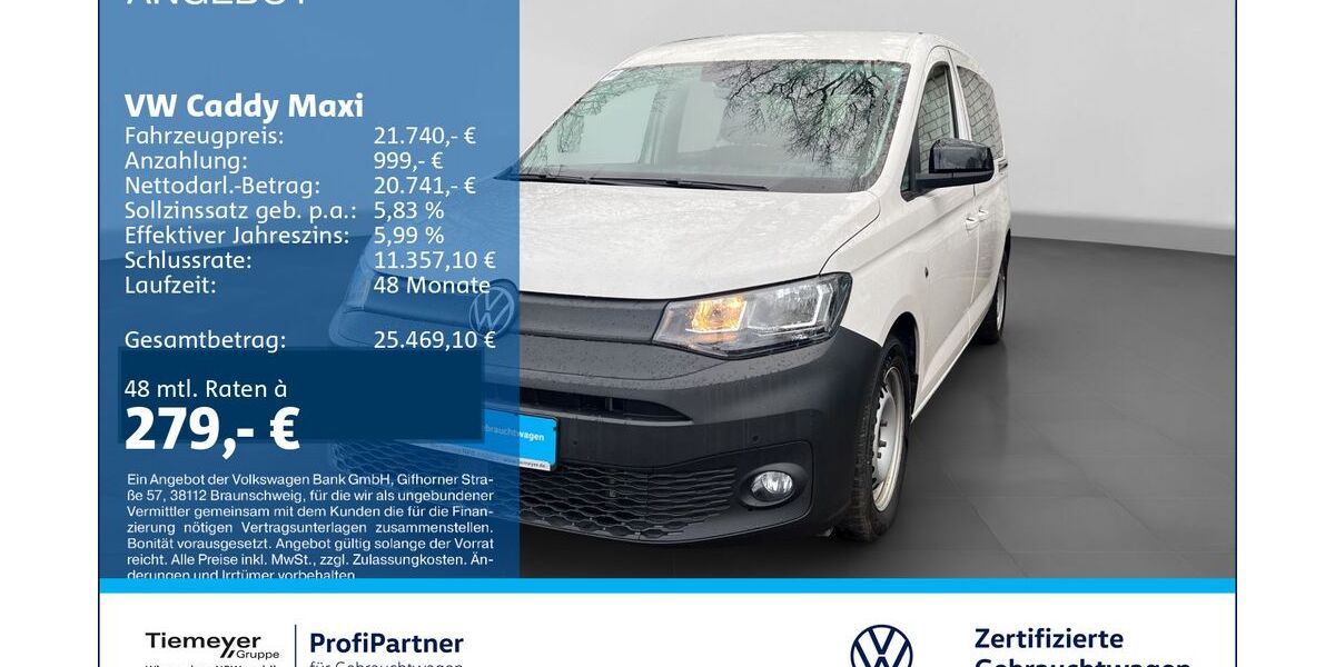 VW Caddy Maxi 95.172 km 21.740 &euro; Recklinghausen 45663