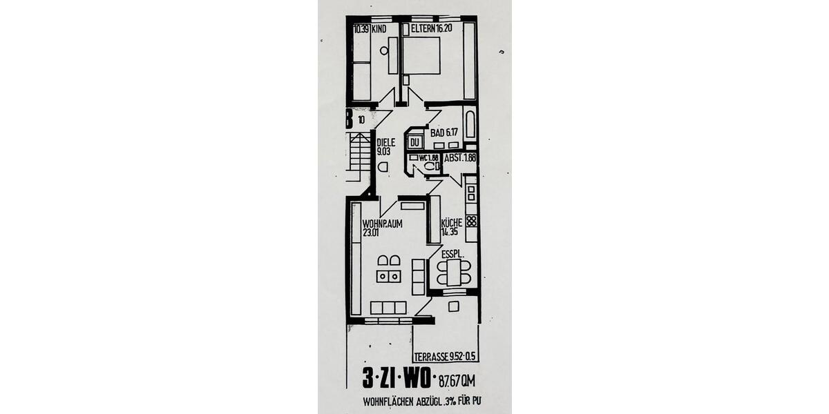 Erdgeschoßwohnung Aichach - 3 Zimmer, 85 m&sup2;, 310.000&euro; | Angebot:26704718